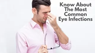 Know About The Most Common Eye Infections