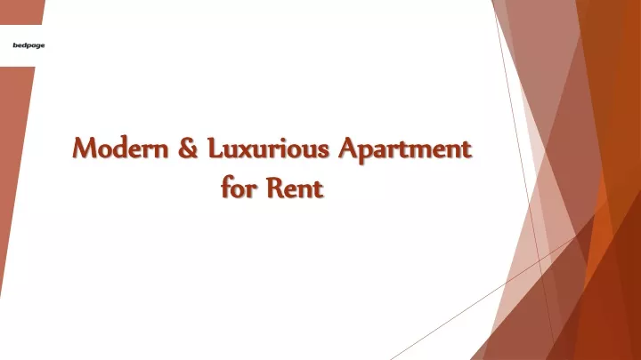 modern luxurious apartment for rent