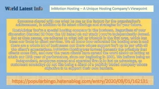 inmotion hosting a unique hosting company