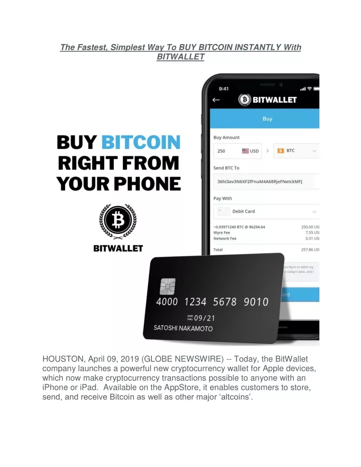 the fastest simplest way to buy bitcoin instantly