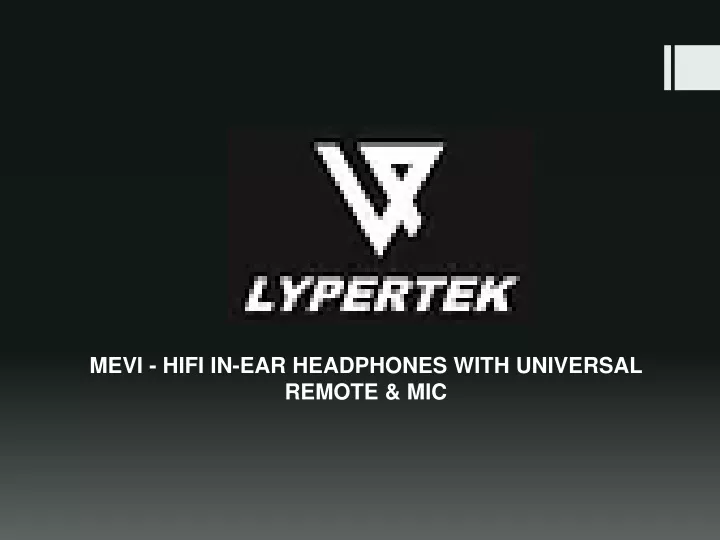 mevi hifi in ear headphones with universal remote mic