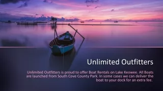 Lake Keowee Boat Rentals - Unlimited Outfitters