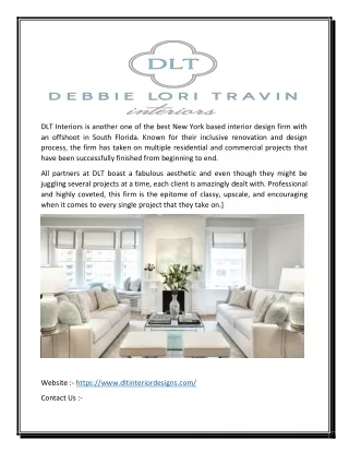 dlt interiors is another one of the best new york