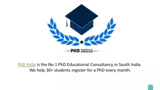 Advantages of PhD India