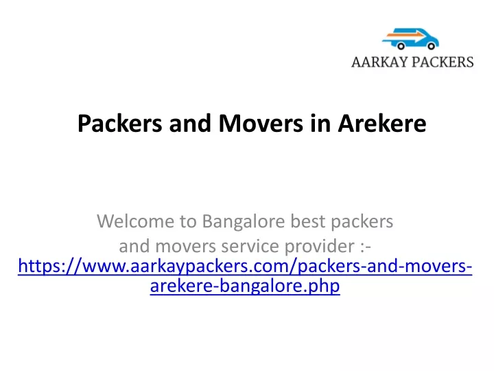 packers and movers in arekere