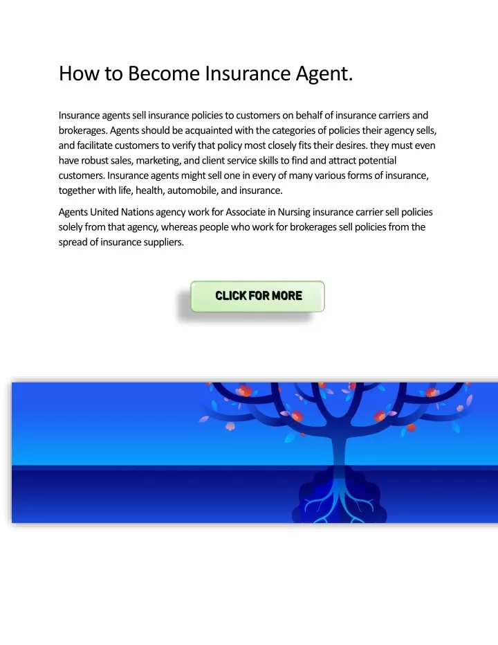 how to become insurance agent