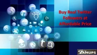 Buy Real Twitter Followers at Affordable Price