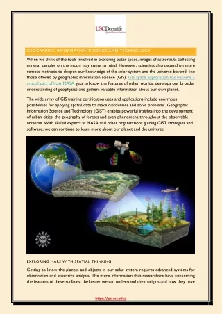 geographic information science and technology