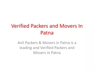 verified packers and movers in patna