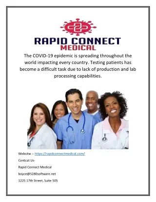 Rapid COVID-19 Antibody Test Kit | Rapidconnectmedical.com