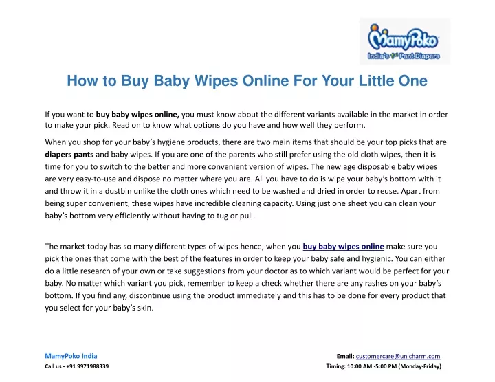how to buy baby wipes online for your little one