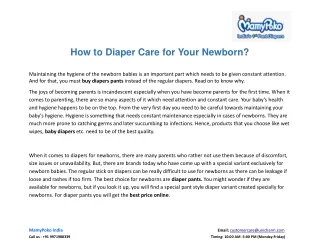 how to diaper care for your newborn