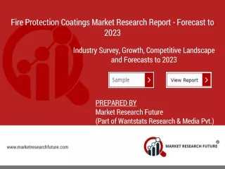fire protection coatings market research report