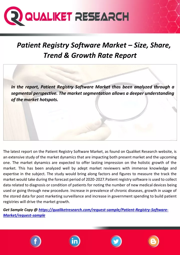 patient registry software market size share trend