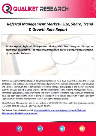 referral management market size share trend
