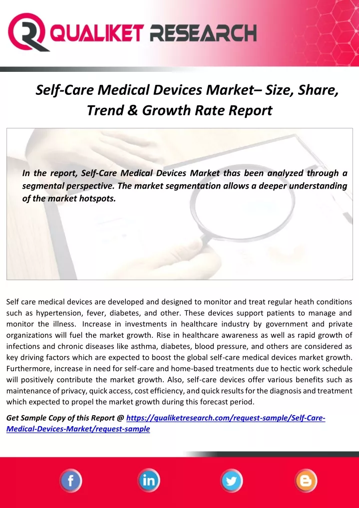 self care medical devices market size share trend