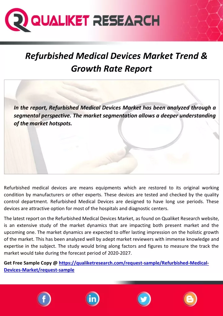 refurbished medical devices market trend growth
