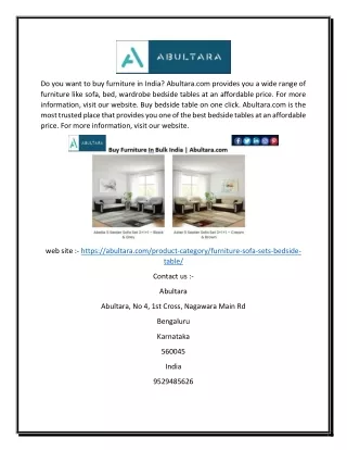 Buy Furniture In Bulk India | Abultara.com