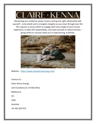 Life Coach In Melbourne | Clairekennaenergy.com