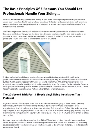 Cypress Siding Contractor: 10 Things I Wish I'd Known Earlier