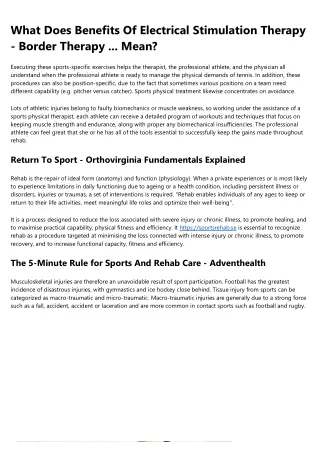 What the Heck Is Sportsrehab?