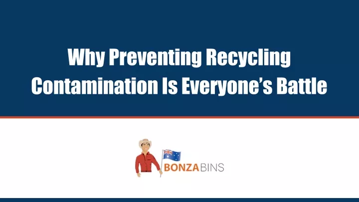 why preventing recycling contamination