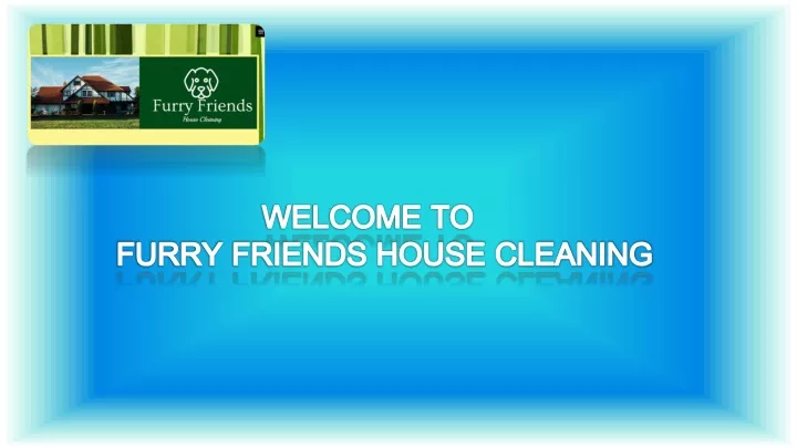 welcome to furry friends house cleaning