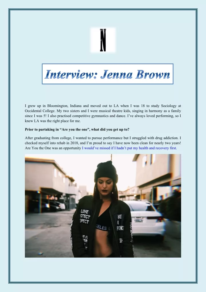 interview jenna brown