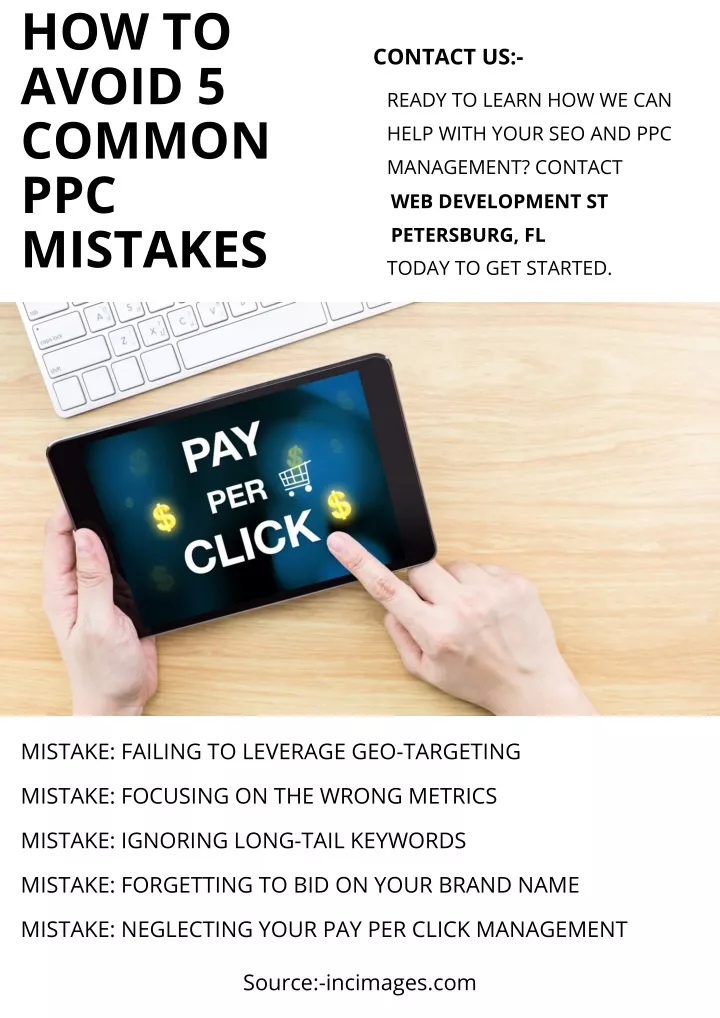 how to avoid 5 common ppc mistakes