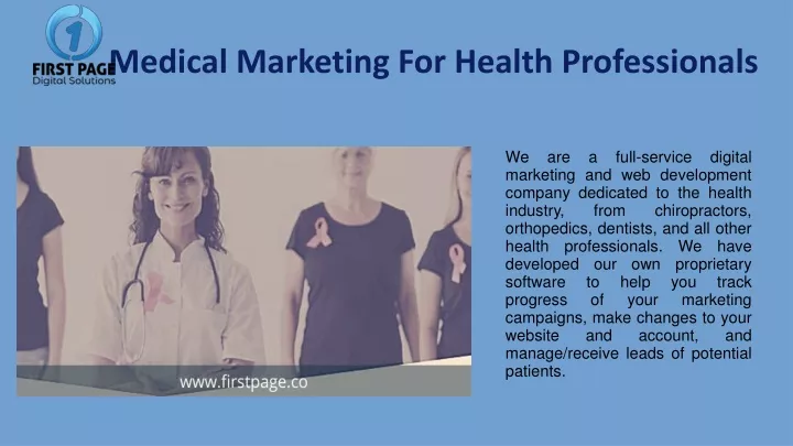 medical marketing for health professionals