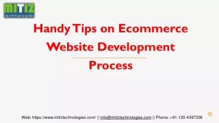 handy tips on ecommerce website development