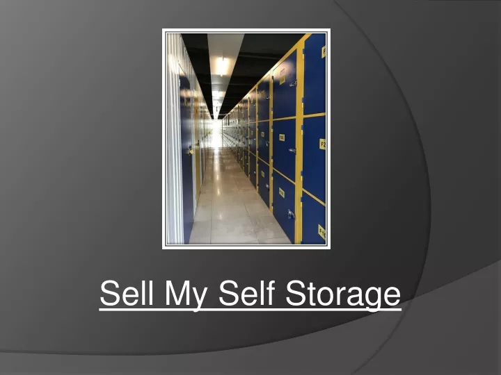 sell my self storage