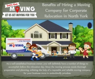 Benefits of Hiring a Moving Company for Corporate Relocation in North York