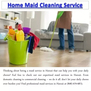 home maid cleaning service