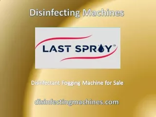Disinfectant Fogging Machine for Sale