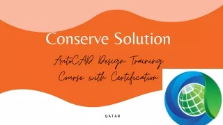 conserve solution autocad design training course