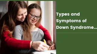 types and symptoms of down syndrome