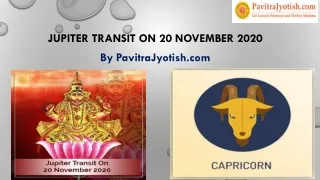 jupiter transit on 20 november 2020