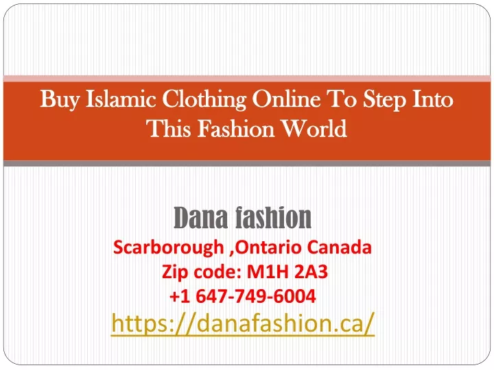 buy islamic clothing online to step into this fashion world