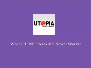 Hospital Hepa Filters Manufacturer