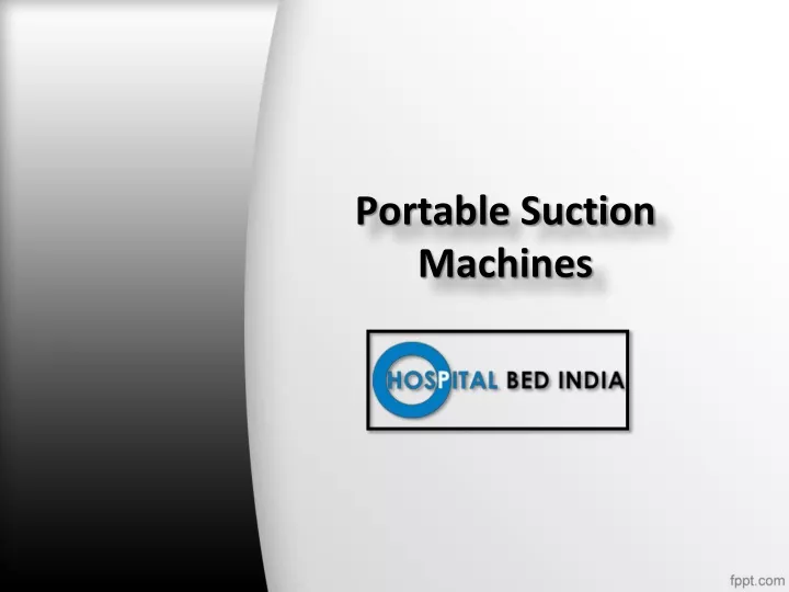 portable suction machines