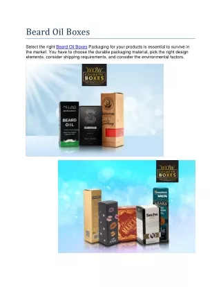 beard oil boxes