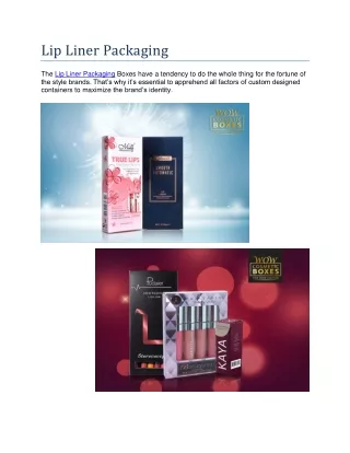lip liner packaging