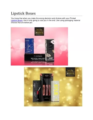 lipstick boxes
