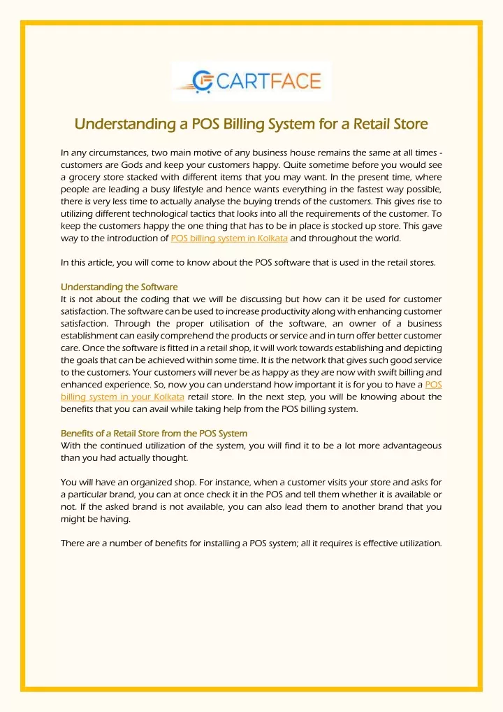 understanding a pos understanding a pos billing