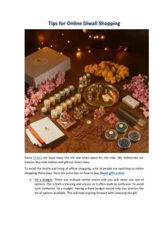 tips for online diwali shopping