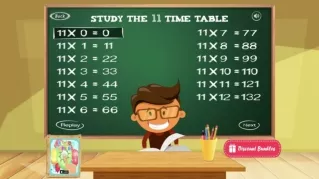 Learning Multiplication Tables 11 - 20 | Time Tables App
