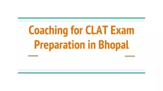 coaching for clat exam preparation in bhopal