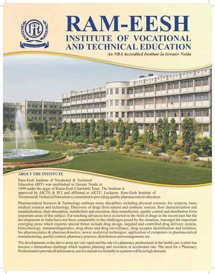 ram eesh institute of vocational and technical