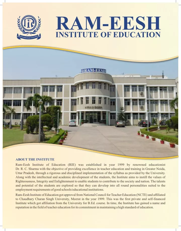 ram eesh institute of education